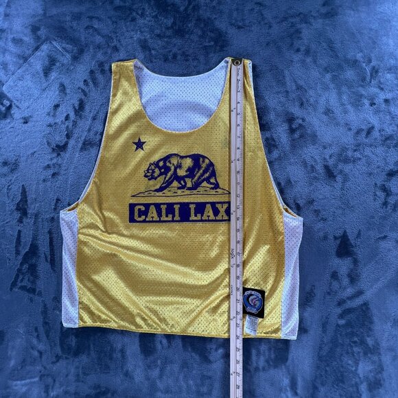 Tribe Head Reversible Lacrosse Jersey Men S Cali Lax Vintage Made in USA Y2K - Picture 14 of 14